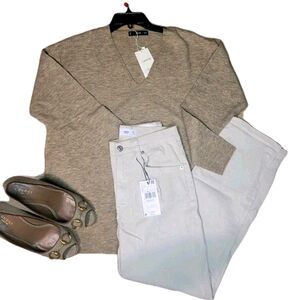 MANGO Oversized v-neck sweater